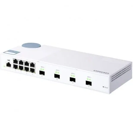 QNAP QSW-M408S Switch Gestionado L2 de 12 Puertos Blanco